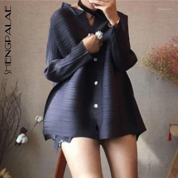 shengpalae 2019 high qualty pleated shirt women single-breasted loose stand collar blouse new fashion lady long sleeve yg6681, White
shengpalae 2019 high qualty pleated shirt women single-breasted loose stand collar blouse new fashion lady long sleeve yg6681, White