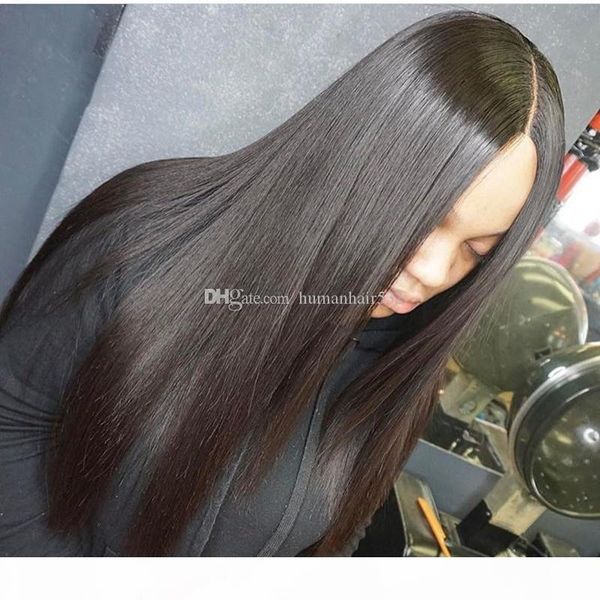 full lace front wig 130% density brazilian virgin hair wigs silk straight lace frontal human hair for black women, Black;brown 
full lace front wig 130% density brazilian virgin hair wigs silk straight lace frontal human hair for black women, Black;brown