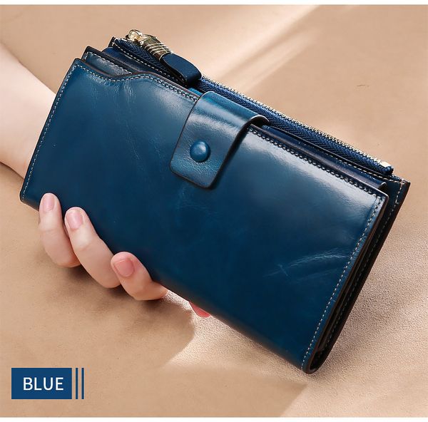 hbp genuine leather women wallet long lady leather purse brand design luxury oil wax leather female wallet coin purse blue, Red;black
hbp genuine leather women wallet long lady leather purse brand design luxury oil wax leather female wallet coin purse blue, Red;black