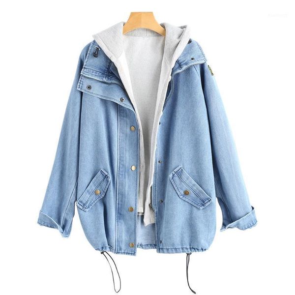 2020 autumn winter up ladies denim women jacket with hooded 2 piece 3xl female jean plus size women coat1, Black;brown
2020 autumn winter up ladies denim women jacket with hooded 2 piece 3xl female jean plus size women coat1, Black;brown