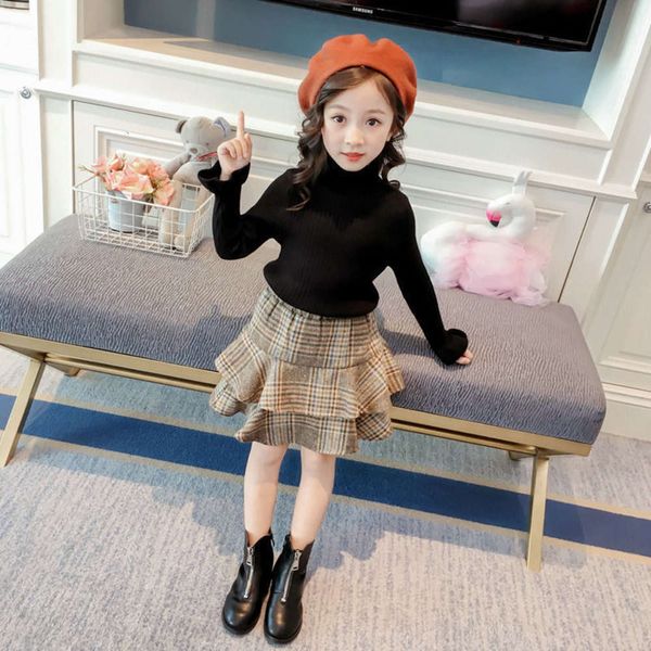lovely children's autumn women's skirt winter foreign sle college lotus leaf edge woolen plaid fashionable middle and small girls, Blue
lovely children's autumn women's skirt winter foreign sle college lotus leaf edge woolen plaid fashionable middle and small girls, Blue