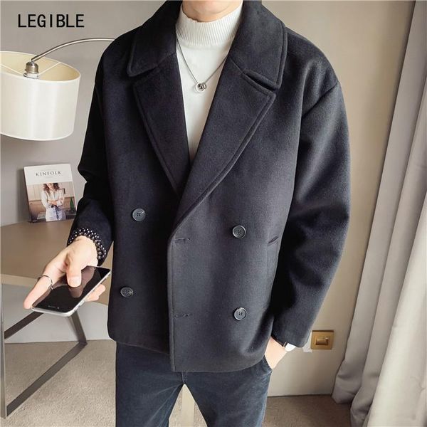 men's wool & blends legible solid coat mens casual winter jacket men turndown collar jackets coats male korean jackt, Black
men's wool & blends legible solid coat mens casual winter jacket men turndown collar jackets coats male korean jackt, Black