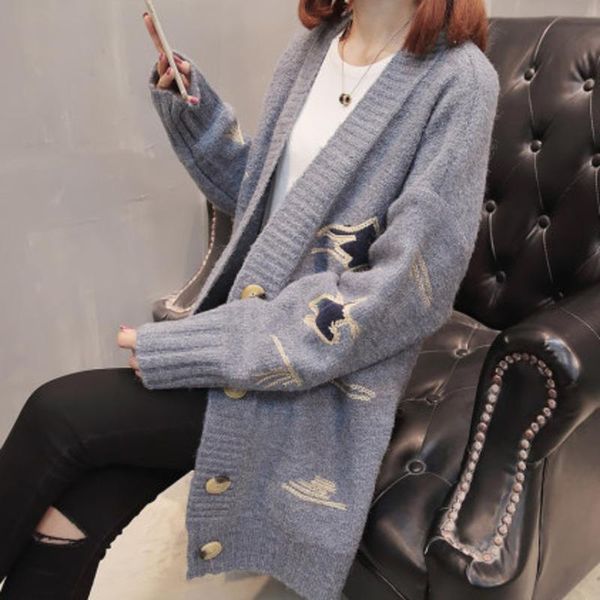 spring knitting cardigan women loose coat tide beharajuku jumper sueter mujer autumn women truien dames sweater, White
spring knitting cardigan women loose coat tide beharajuku jumper sueter mujer autumn women truien dames sweater, White