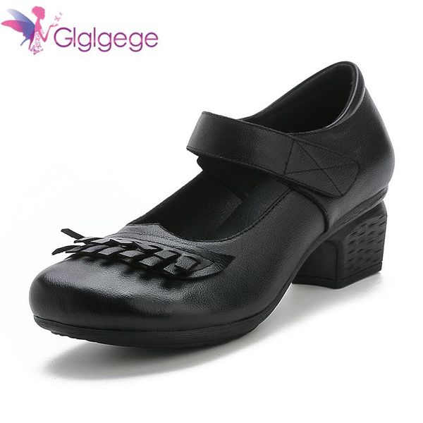 glglgege large size spring/autumn women's genuine leather shoes woman pumps retro ladies shoes casual zapatos mujer 2020, Black
glglgege large size spring/autumn women's genuine leather shoes woman pumps retro ladies shoes casual zapatos mujer 2020, Black