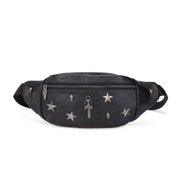 punk bag rivet five pointed star skull decoration portable dumpling waist bag men's rainproof phone cigarette gothic belt hips fanny pa
punk bag rivet five pointed star skull decoration portable dumpling waist bag men's rainproof phone cigarette gothic belt hips fanny pa
