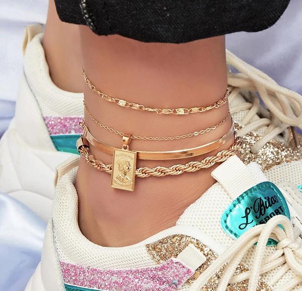 women for ankle foot barefoot sandals female bracelet bracelet leg beach the 4pcs/set anklet ankle fashion on accessories summer bbyzm, Red;blue
women for ankle foot barefoot sandals female bracelet bracelet leg beach the 4pcs/set anklet ankle fashion on accessories summer bbyzm, Red;blue