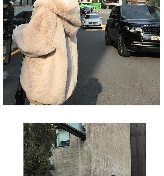 women's fur & faux casual style hooded warm jacket winter women thick teddy bear coat fashionable, Black
women's fur & faux casual style hooded warm jacket winter women thick teddy bear coat fashionable, Black