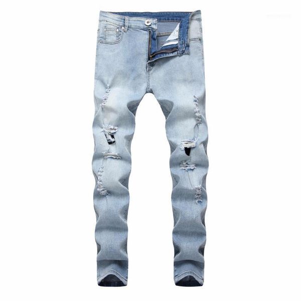 men's jeans 2021 fashion casual knee ripped hole hip hop men's locomotive big distressed straight trousers1, Blue
men's jeans 2021 fashion casual knee ripped hole hip hop men's locomotive big distressed straight trousers1, Blue