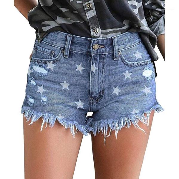 women's jeans women star print high waist jean shorts summer plus size button pocket slim tassel pants #ws1, Blue
women's jeans women star print high waist jean shorts summer plus size button pocket slim tassel pants #ws1, Blue