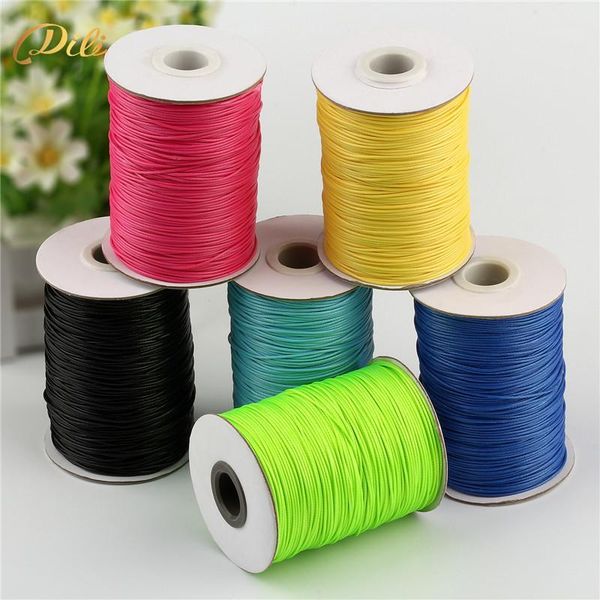 5 rolls waxed thread 150 meters/roll polyester cord string strap wholesale necklace rope 1mm diameter1, Black;white
5 rolls waxed thread 150 meters/roll polyester cord string strap wholesale necklace rope 1mm diameter1, Black;white