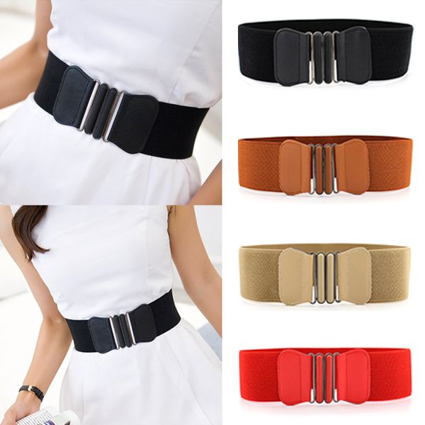 women belt fashion waist belts lady solid stretch elastic wide belt dress adornment for women waistband 7.5cm width 65cm long, Black;brown
women belt fashion waist belts lady solid stretch elastic wide belt dress adornment for women waistband 7.5cm width 65cm long, Black;brown
