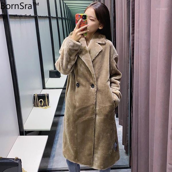 bornsra 2020 new artificial fur effect long wide lapel coat luxury women's winter coat turn-down collar single breasted jacket1, Black
bornsra 2020 new artificial fur effect long wide lapel coat luxury women's winter coat turn-down collar single breasted jacket1, Black