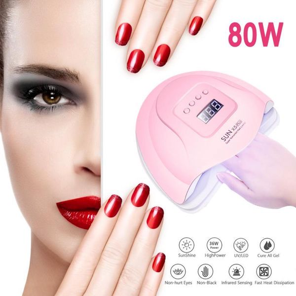 nail dryers 1 set white/pink lamp 80w uv led gel 36 beads dryer cure manicure machine art tools drop
nail dryers 1 set white/pink lamp 80w uv led gel 36 beads dryer cure manicure machine art tools drop