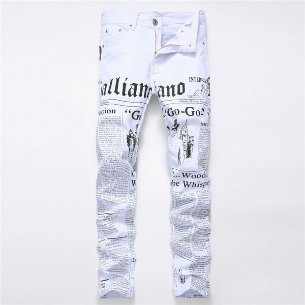 2c sumitong new mens jeans foreign trade popular newspaper letter printing casual slim pants 582, Blue
2c sumitong new mens jeans foreign trade popular newspaper letter printing casual slim pants 582, Blue