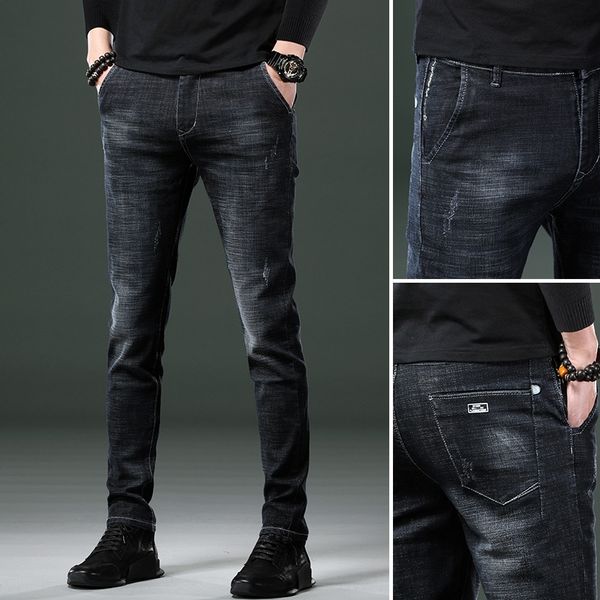 qyzqh 2020 autumn men's and jeanspants and trend youth jeansjeans casual jeans pants korean version slim leggings elastic swvwj, Blue
qyzqh 2020 autumn men's and jeanspants and trend youth jeansjeans casual jeans pants korean version slim leggings elastic swvwj, Blue