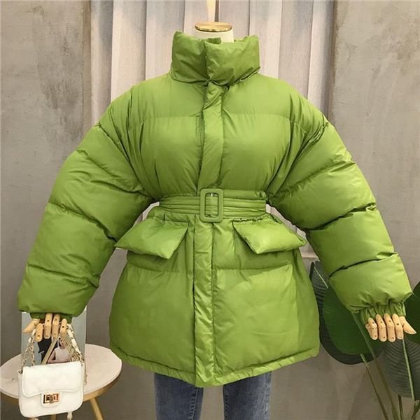 winter puffer coat female thick warm parka coat collar collar bubble korean cotton button down jacket with belt my14, Black
winter puffer coat female thick warm parka coat collar collar bubble korean cotton button down jacket with belt my14, Black