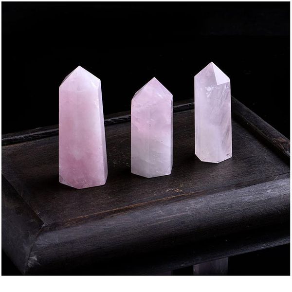 1pc natural rose quartz crystal point mineral ornament magic repair stick family home decoration study decoration jllfwv, Black
1pc natural rose quartz crystal point mineral ornament magic repair stick family home decoration study decoration jllfwv, Black