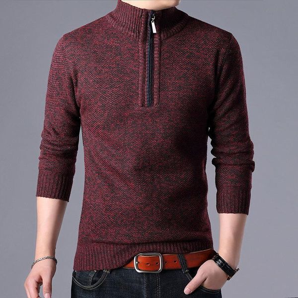 men's sweaters turtleneck half wool pullover zipper solid slim fit long sleeve de yq clothing knitted casual male sweater, White;black
men's sweaters turtleneck half wool pullover zipper solid slim fit long sleeve de yq clothing knitted casual male sweater, White;black