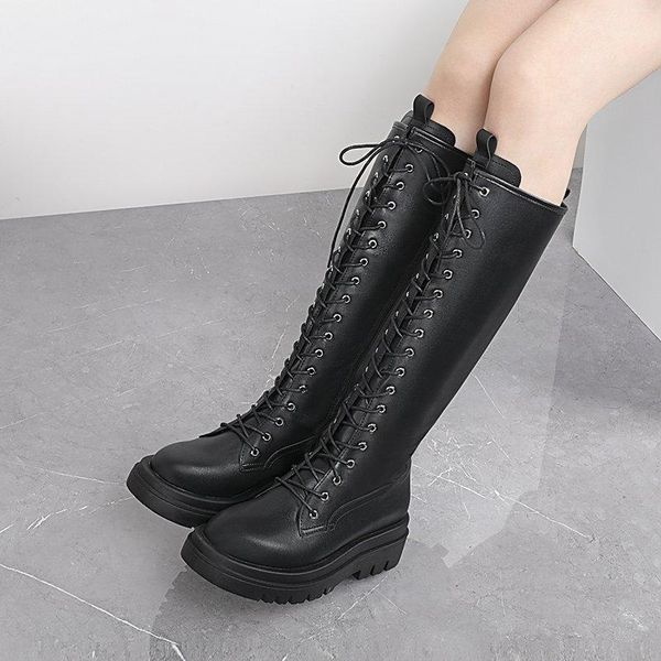 2020 fashion solid color locomotive handsome zapatos de mujer retro british style lacp-up side zipper boots shoes women1, Black
2020 fashion solid color locomotive handsome zapatos de mujer retro british style lacp-up side zipper boots shoes women1, Black