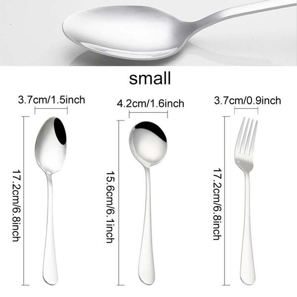3pcs/set round oval spoon stainless steel silver flatware fork scoop set dessert forks coffee teaspoon travel dinnerware set vt1535 t03
3pcs/set round oval spoon stainless steel silver flatware fork scoop set dessert forks coffee teaspoon travel dinnerware set vt1535 t03