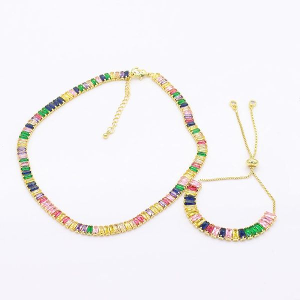 chokers gold filled rainbow cz bead chain necklace tennis choker shiny cute girl gift fine jewelry wholesale, Golden;silver
chokers gold filled rainbow cz bead chain necklace tennis choker shiny cute girl gift fine jewelry wholesale, Golden;silver