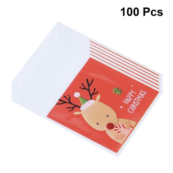 100pcs christmas elk pattern baking bakery bag self-adhesive candy bag plastic treat bread toast packing pouch
100pcs christmas elk pattern baking bakery bag self-adhesive candy bag plastic treat bread toast packing pouch