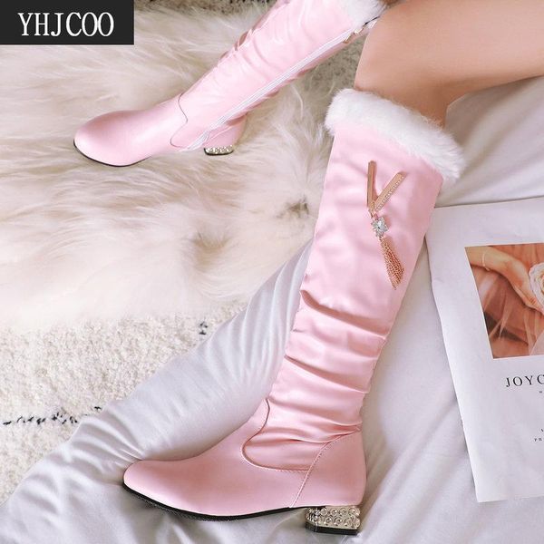 new fashion elegant women boots sweet string bead knee high boots woman square low heels autumn winter women plus size 43, Black
new fashion elegant women boots sweet string bead knee high boots woman square low heels autumn winter women plus size 43, Black
