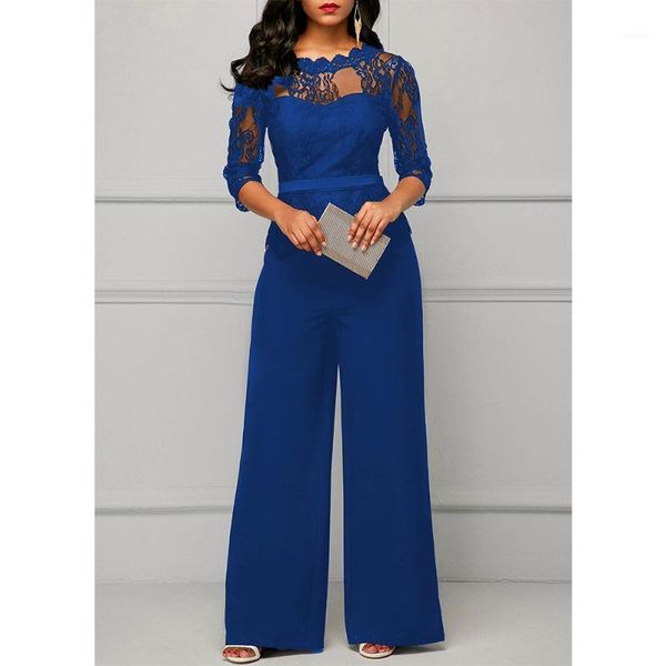 2020 women high waist palazzo jumpsuit 3/4 sleeve one piece lace peplum jumpsuit with long wide leg pant three quarter1, Black;white
2020 women high waist palazzo jumpsuit 3/4 sleeve one piece lace peplum jumpsuit with long wide leg pant three quarter1, Black;white
