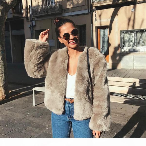 2018 women faux fur coat winter warm hairy fur jackets outwear elegant ladies new fluffy coats overcoat plus size abrigo mujer, Black
2018 women faux fur coat winter warm hairy fur jackets outwear elegant ladies new fluffy coats overcoat plus size abrigo mujer, Black