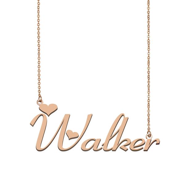 Walker Name Necklace Custom Nameplate Pendant for Women Girls Birthday Gift Kids Best Friends Jewelry 18k Gold Plated Stainless Steel, Silver
Walker Name Necklace Custom Nameplate Pendant for Women Girls Birthday Gift Kids Best Friends Jewelry 18k Gold Plated Stainless Steel, Silver