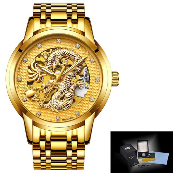 wristwatches lige mens watches automatic machinery business all steel gold waterproof wristwatch relogio masculino, Slivery;brown
wristwatches lige mens watches automatic machinery business all steel gold waterproof wristwatch relogio masculino, Slivery;brown