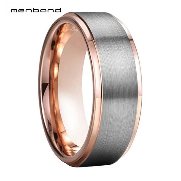 rose gold wedding ring men women tungsten couple ring stepped brushed 6mm 8mm box available, Slivery;golden
rose gold wedding ring men women tungsten couple ring stepped brushed 6mm 8mm box available, Slivery;golden