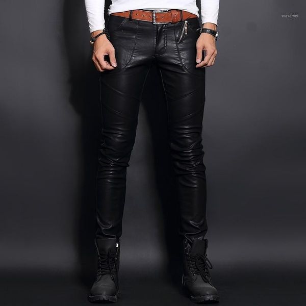 faux sheepskin leather punk male trousers rock skinny pants men casual slim fit biker autumn winter pantalon homme1, Black
faux sheepskin leather punk male trousers rock skinny pants men casual slim fit biker autumn winter pantalon homme1, Black
