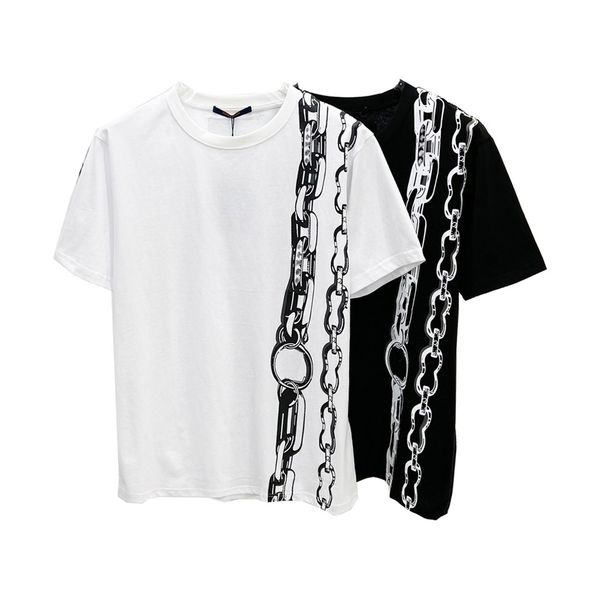famous mens t shirt classic chain print round neck short sleevepure cotton black white fashion men women tees s, White;black
famous mens t shirt classic chain print round neck short sleevepure cotton black white fashion men women tees s, White;black