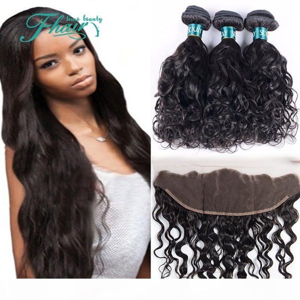 factory outlet 3pcs water wave brazilian hair bundles with lace frontal closure ear to ear wet and wavy hair with 13x4 frontal, Black
factory outlet 3pcs water wave brazilian hair bundles with lace frontal closure ear to ear wet and wavy hair with 13x4 frontal, Black