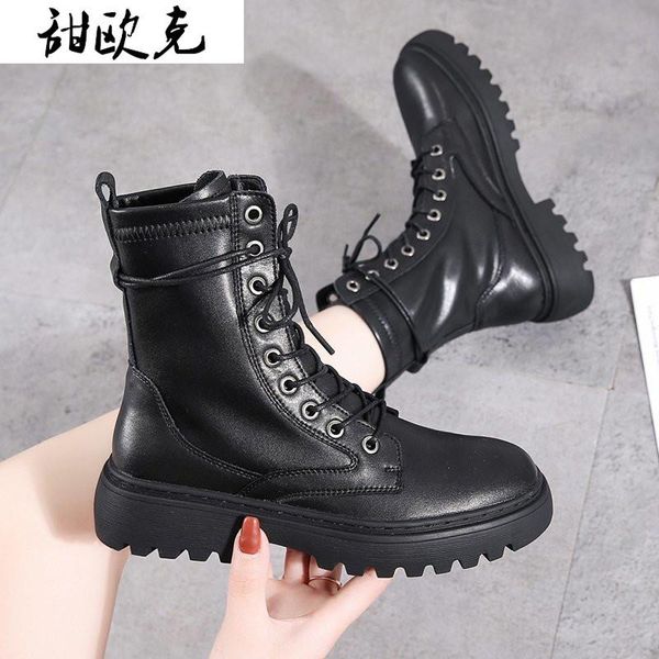 2020 new winter women's boots low heel shoes mid-calf warm boots thick bottom square heel casual women's zapatos de mujer, Black
2020 new winter women's boots low heel shoes mid-calf warm boots thick bottom square heel casual women's zapatos de mujer, Black