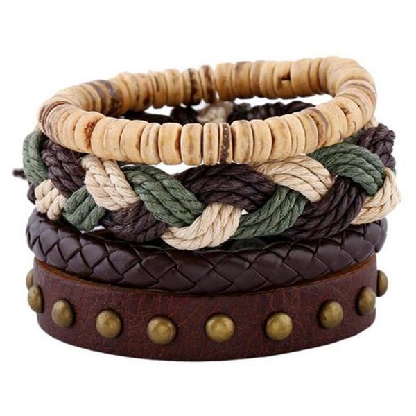 vintage multiple charm bracelets set for men woman fashion wristbands leaf leather bracelet bangles 2020 party bracelet jewelry, Black
vintage multiple charm bracelets set for men woman fashion wristbands leaf leather bracelet bangles 2020 party bracelet jewelry, Black