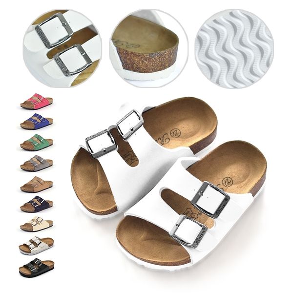 summer boys girls sandals new fashion breathable children leather shoes kids beach shoes for girl baby cork slippers size 22-39 y200404, Black;red 
summer boys girls sandals new fashion breathable children leather shoes kids beach shoes for girl baby cork slippers size 22-39 y200404, Black;red