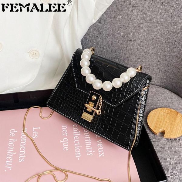 new women pearl handle handbag vintage crocodile pattern crossbody bags for female luxury portable alligator underarm flap purse
new women pearl handle handbag vintage crocodile pattern crossbody bags for female luxury portable alligator underarm flap purse