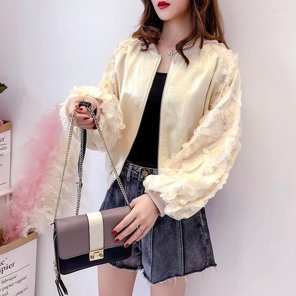 chic sequins lantern korean autumn short coats streetwear long sleeve stand collar zip fashion loose fit female jackets1, Black;brown
chic sequins lantern korean autumn short coats streetwear long sleeve stand collar zip fashion loose fit female jackets1, Black;brown