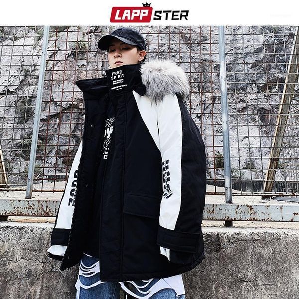 men's down & parkas lappster men patchwork black winter fur hooded jacket coat 2021 mens streetwear hip hop parka korean fashions puffe
men's down & parkas lappster men patchwork black winter fur hooded jacket coat 2021 mens streetwear hip hop parka korean fashions puffe