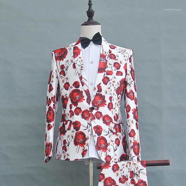 men's suits & blazers 2021 men's printed suit stage performance chaired studio po youth slim stylish flower1, White;black
men's suits & blazers 2021 men's printed suit stage performance chaired studio po youth slim stylish flower1, White;black