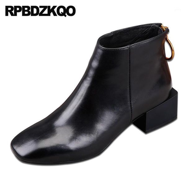 ladies new vintage chunky 2020 women ankle boots medium heel square toe shoes black fashion retro short fur booties winter block1
ladies new vintage chunky 2020 women ankle boots medium heel square toe shoes black fashion retro short fur booties winter block1
