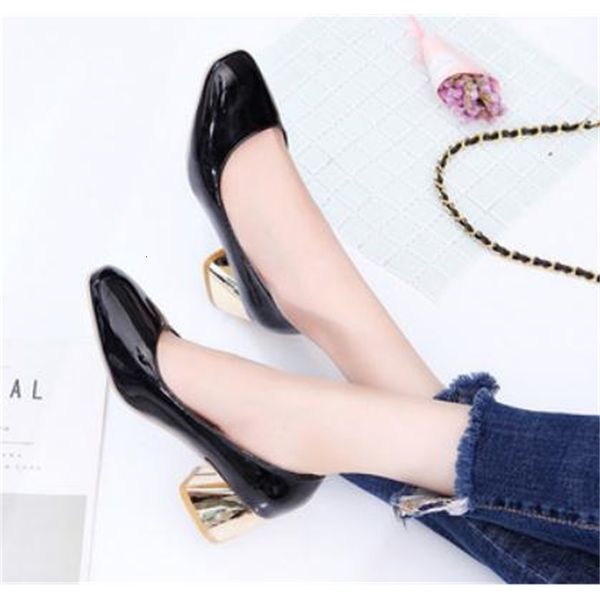 2021 women's shoes in spring and autumn new style coarse heel head @66 ri0x, Black 
2021 women's shoes in spring and autumn new style coarse heel head @66 ri0x, Black