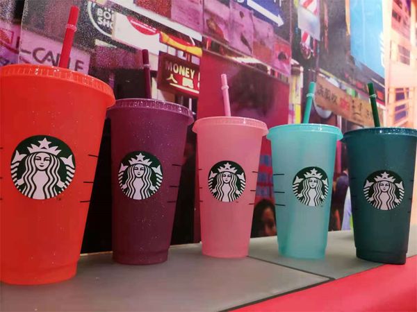 5pcs 24oz/16oz transparent tumblers plastic color-changing juice reusable beverage starbucks coffee cup with lid and straw
5pcs 24oz/16oz transparent tumblers plastic color-changing juice reusable beverage starbucks coffee cup with lid and straw