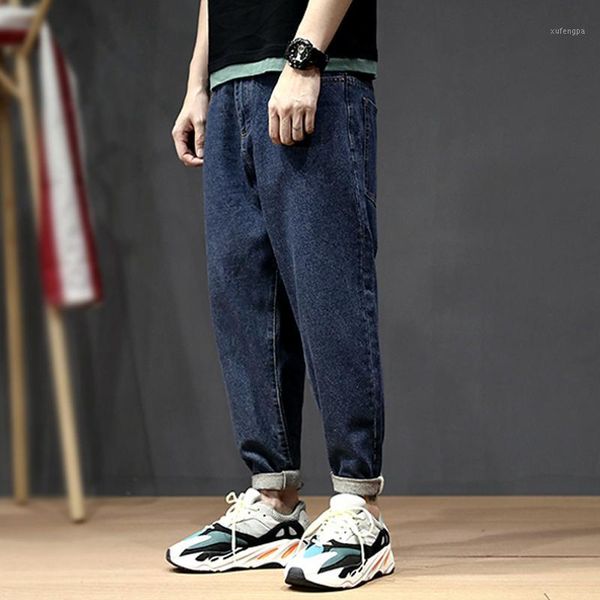 korean style fashion men jeans loose elastic harem pants tapered trousers retro blue streetwear hip hop jeans men pencil pants1
korean style fashion men jeans loose elastic harem pants tapered trousers retro blue streetwear hip hop jeans men pencil pants1