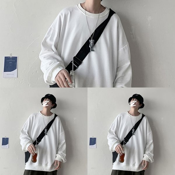 jvm1n men's brand sleeve round neck long thin korean fashion spring and autumn fashion coat versatile student coat sweatersweater sweat, Black
jvm1n men's brand sleeve round neck long thin korean fashion spring and autumn fashion coat versatile student coat sweatersweater sweat, Black