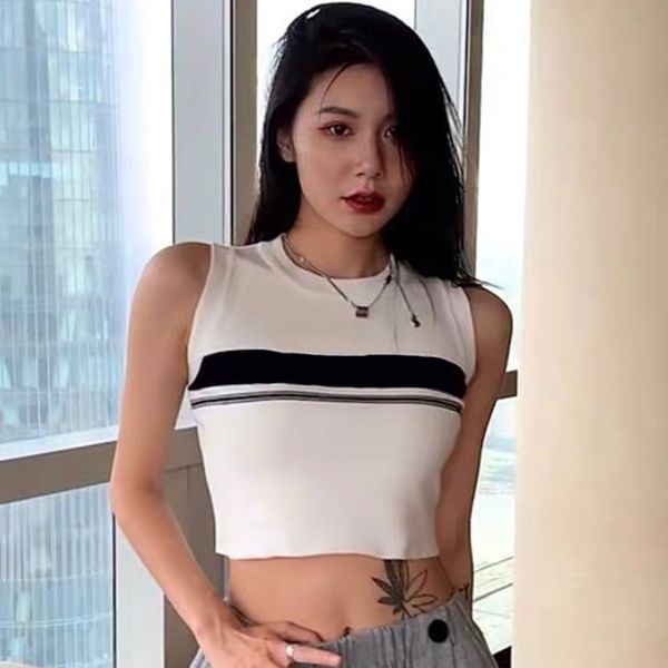 womens tanks camis contast color summer fashion knit sleeveless letter pattern casual streetwear, White
womens tanks camis contast color summer fashion knit sleeveless letter pattern casual streetwear, White