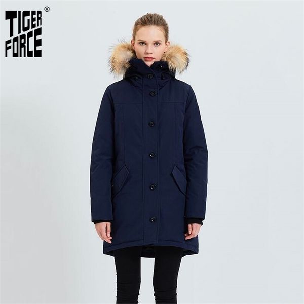 tiger force women winter jacket thickened warm parka with real fur hood waterproof windproof outdoor snowjacket padded coat 201210, Black
tiger force women winter jacket thickened warm parka with real fur hood waterproof windproof outdoor snowjacket padded coat 201210, Black