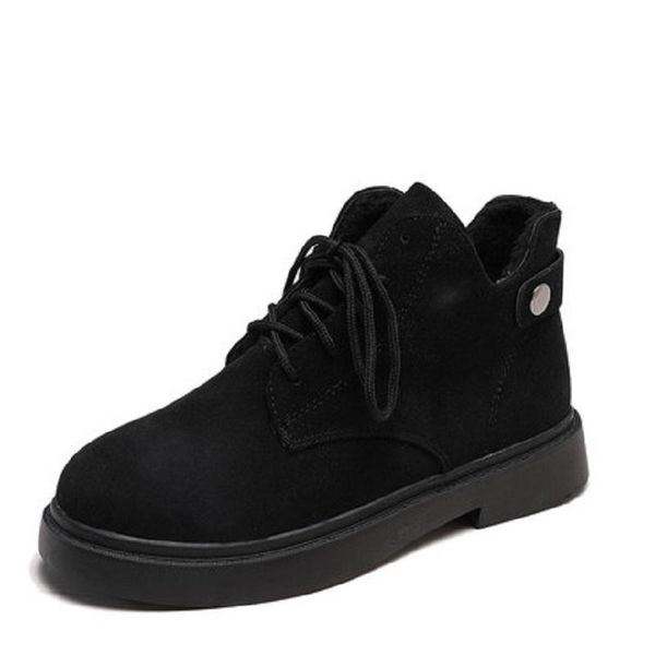 boots female british wind students korean version of suede tie round head flat short boots spring and autumn 2020 new, Black
boots female british wind students korean version of suede tie round head flat short boots spring and autumn 2020 new, Black